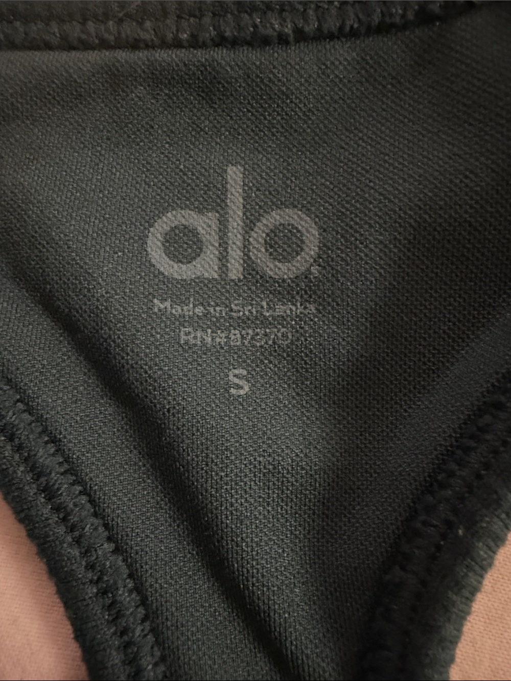 ALO Yoga Racerback Ribbed Sports Bra - Picture 3 of 3